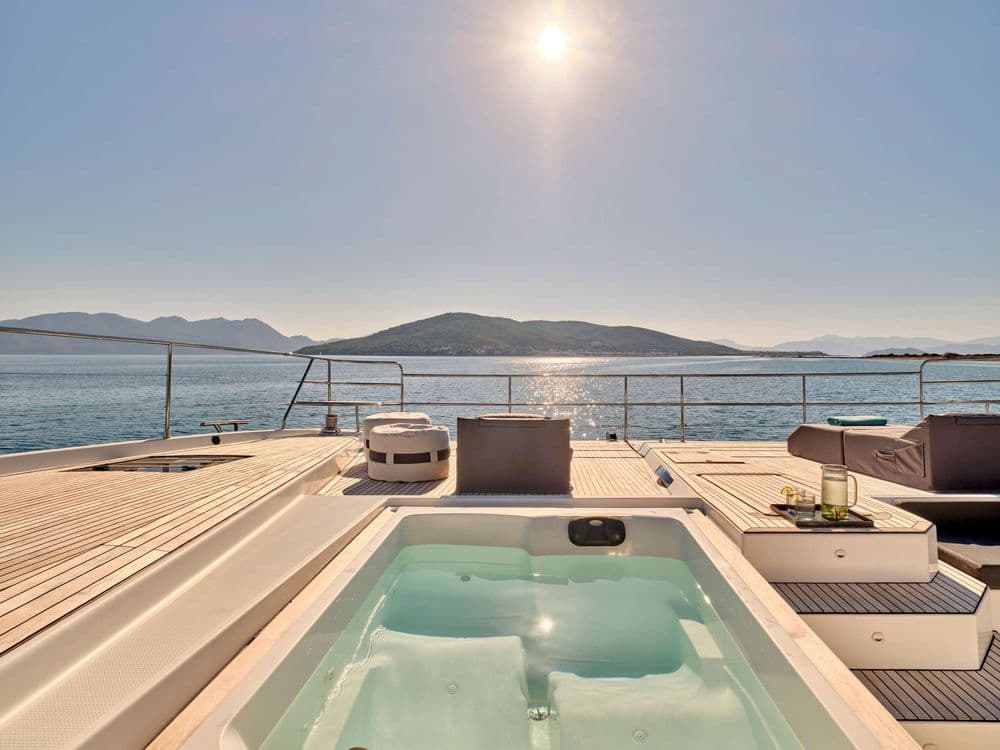 christal mi o greece crewed powercat jacuzzi